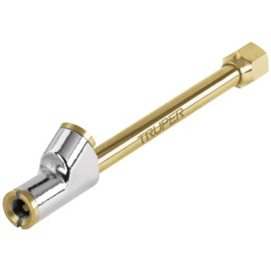 Inflador doble Cabeza Metalico, para llantas de Camion, 1/4 NPT, VAL-INF-1/4 19089 Truper