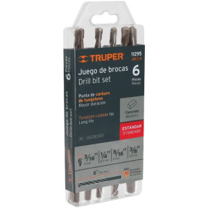 Juego de Brocas para Concreto 6 Piezas Truper 11295