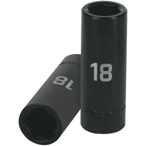 Dados 18mm E1/2 Impacto Tubulares Hexagonales CrMolibdeno, Truper 12430