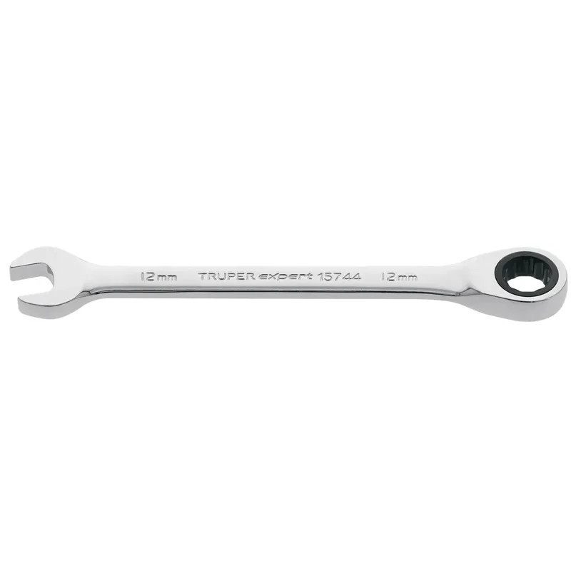 Llave Boca Mixta Ratchet 12mm ACrVanadio Truper 15744