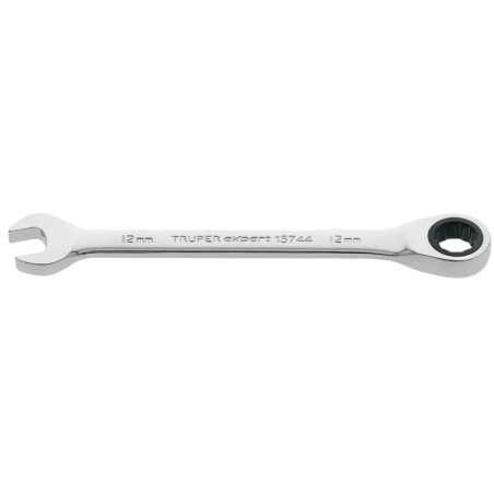 Llave Boca Mixta Ratchet 12mm ACrVanadio Truper 15744