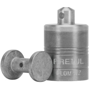 Plomada Metalica con Centro 200g, Para Uso en plomeria y construccion, PLOM-1Z 22461 Pretul