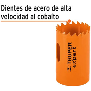 Sierra de copa Bimetalicas 1 3/8" o 34.9mm, dientes de acero alta velocidad, Para metal y Madera, COBI-1-3/8 18093 Truper