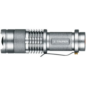 Linternas LED 40lm 100m 6H 1PilasAA Aluminio Truper 17256