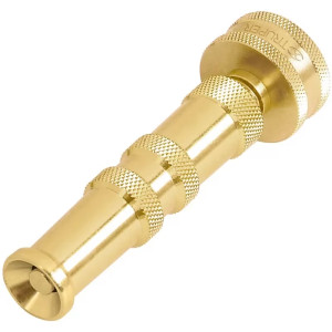 Pitones Chiflon para Manguera Conexión Roscada Hembra 3/4 Largo 4" Regulador de chorro de laton, CHMA-4 13136 Truper