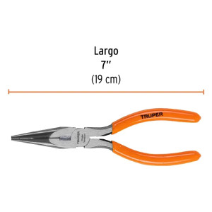 Alicate Punta y Corte 7" Mango de PVC, Truper 17315
