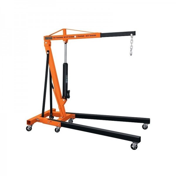  Pluma Hidraulica 2 Toneladas, Brazos Ajustable, Carga de 500kg a 2T, Ruedas de Hierro, PHF-2 12888 Truper 1261.016949 Pluma Hid