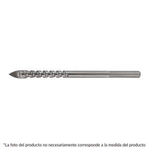 Broca para Vidrios y Azulejos 1/2" x4" Carburo de Tungsteno, Truper 101840