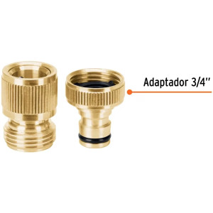 Conectores Rapidos Sistema Click E3/4 2Piezas, Truper 101598