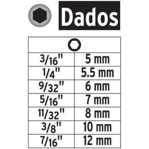 Juegos de 14 Dados para taladro, Pretul 12844