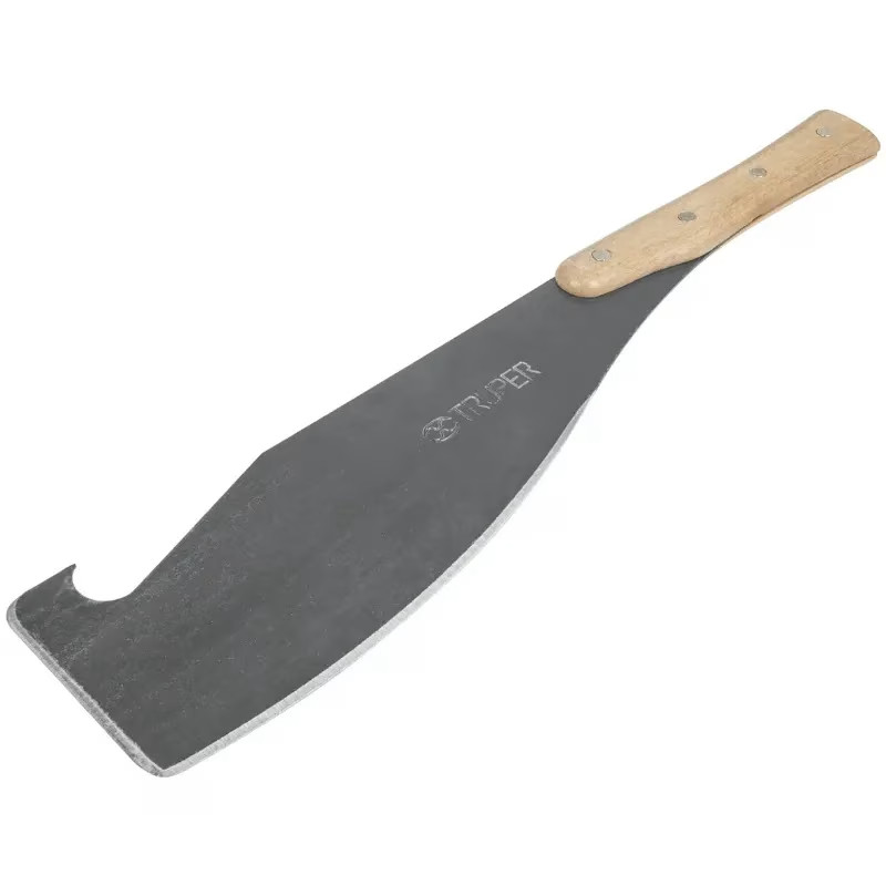 Machete Cañero 15" con gancho, Mango de Madera Remachado, 1004-GA 11947 Truper