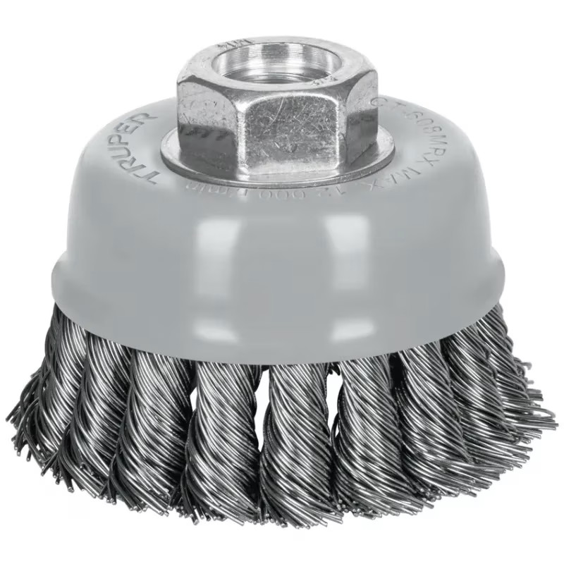 Cardas Copa 3" Trenzado Grueso MultiRosca, Truper 100854