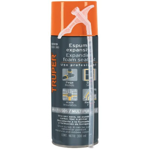 Espuma Expansiva Poliuretano 300ml Multiusos Ailan Sellan, Truper 10919