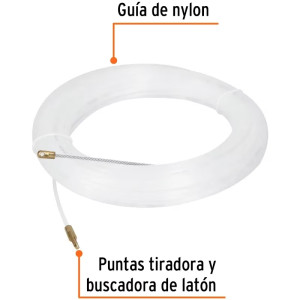 Guia pasa Cable de Nylon 30 Metros, para jalar cable electricos y de Telecomunicaciones, GNY-30 17758 Truper