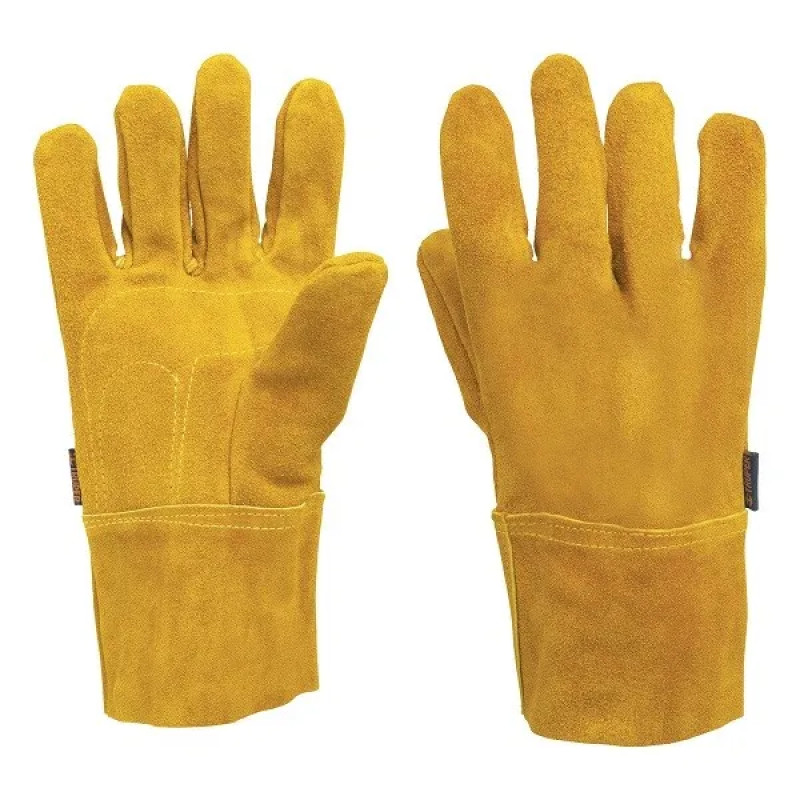 Guantes de Carnaza Unitalla con puño corto de seguridad, para soldadura y Mantenimiento, GU-CAC 14241 Truper