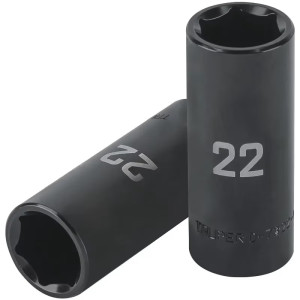 Dados 22mm E1/2 Impacto Tubulares Hexagonales CrMolibdeno, Truper 100921