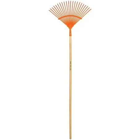 Escobas Metalica Curva 18" 22 Dientes Mango 48" Calibre 20 Reforzada, EM-22 14322 Truper