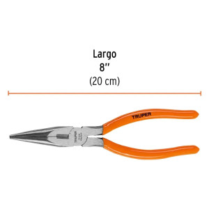 Alicate Punta y Corte 8" Mango de PVC, Truper 17310