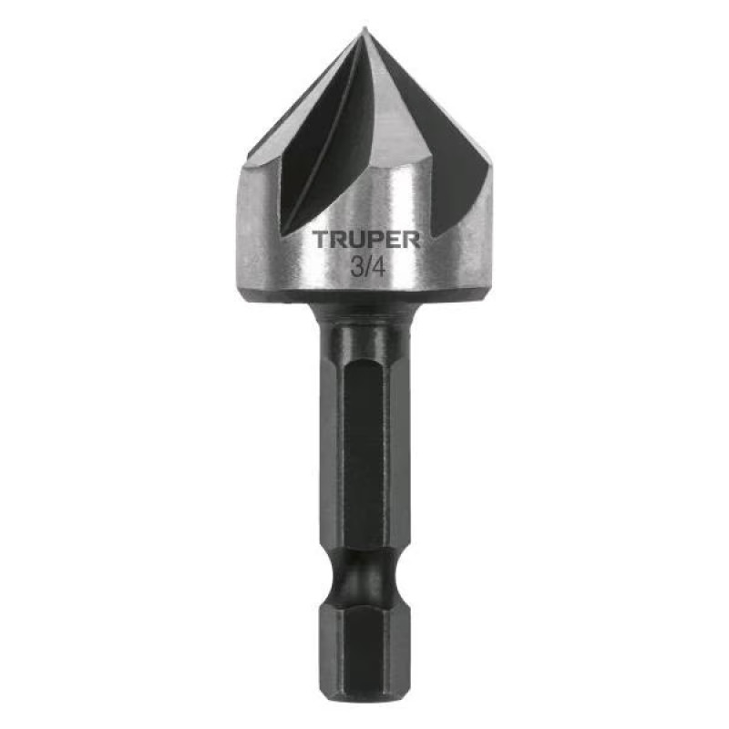 Brocas Avellanadores para Metal 3/4" x 50mm Z1/4 Trupe 102382