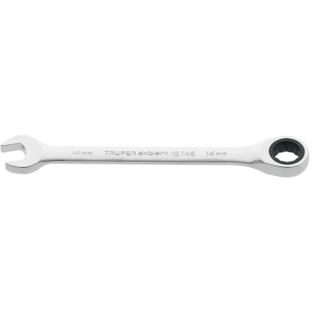 Llave Boca Mixta Ratchet 14mm ACrVanadio Truper 15746