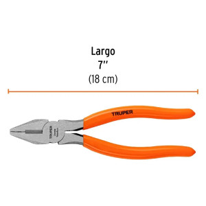 Alicate Universal 7" Mango de PVC, Truper 17307