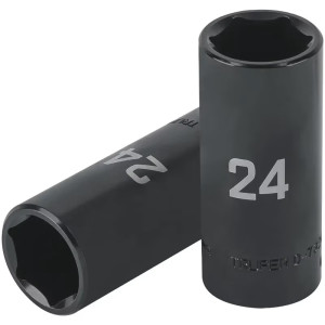 Dados 24mm E1/2 Impacto Tubulares Hexagonales CrMolibdeno, Truper 100923