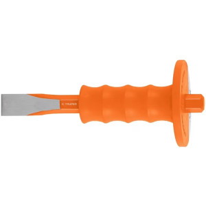Cincel Plano 8" Cuña 7/8" con Grip , acero al cromo vanadio, protege la mano, C-7/8X8G 12277 Truper