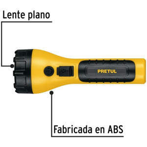 Linternas LED 180lm Recargables AltaIntensidad 140m 4H Pretul 26102