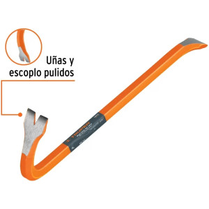 Pata de Cabra, Seccion Hexagonal, Diametro 3/4" Largo 45cm Peso 1.35kg,uña saca clavos y escoplos pulidos, BU-45 10853 Truper 