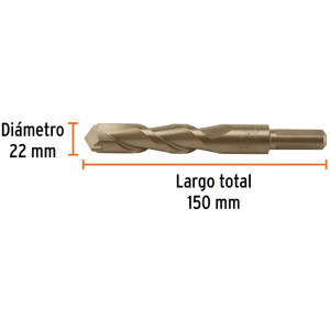 Brocas Concreto 22mm x 150mm ZP3 Ctungsteno Truper 102357
