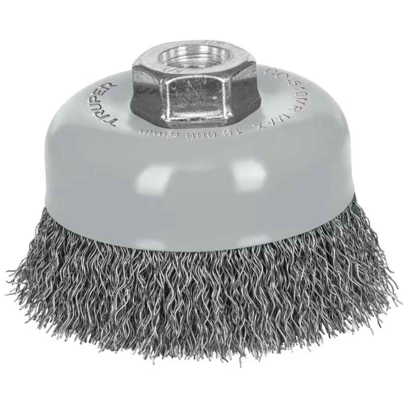 Cardas Copa 4" Ondulado Fino M14 Truper 100858