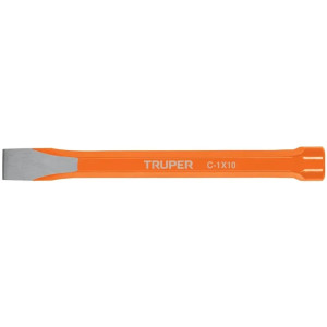 Cincel Plano 10" Cuña 1", Acero al cromo Vanadio, Cabeza grande, C-1X10 12163 Truper