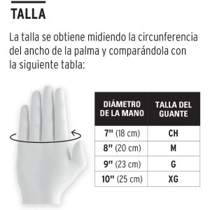 Guantes de Latex Talla M puños extralargo uso industrial Truper 14268