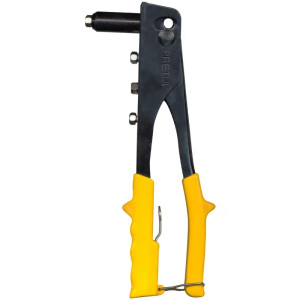 Remachadora 4 Boquillas intercambiable 3/32 1/8 5/32 3/16 Pulgadas Largo 10" incluye llave y Remache, RE-10PX 22851 Pretul