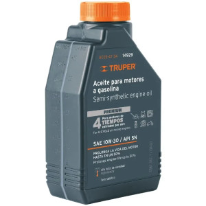 Aceite Semi-Sintético 1L (34oz), Motor 4 Tiempos Generadores Motos Cuatrimotos, Truper 14929