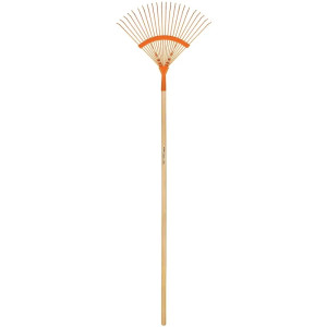 Escobas Metalica Curva 18" 22 Dientes Mango 48" Calibre 12, EM-22A 14324 Truper