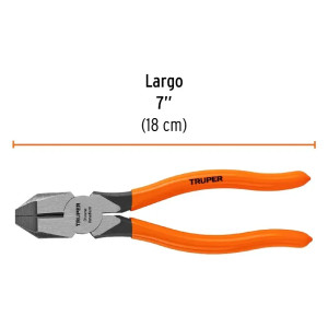 Alicate Universal Profesional 7" Mango de PVC, Truper 17303