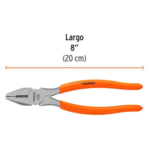 Alicate Universal 8" Mango de PVC, Truper 17308