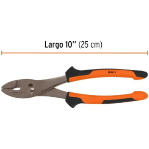 Alicates Mecanico 10" Aislado 1000V ConfortGrip 2Ajustes, Truper 13066