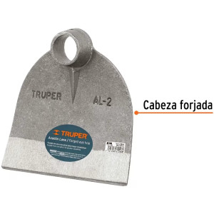 Azadón Lane N° 2 de 0.9kg Sin Mango, Ancho Hoja 8" Altura 8", Truper 10606