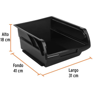 Gavetas Bandejas Apilables N5 41x31x18cm Polipropileno Truper 11201