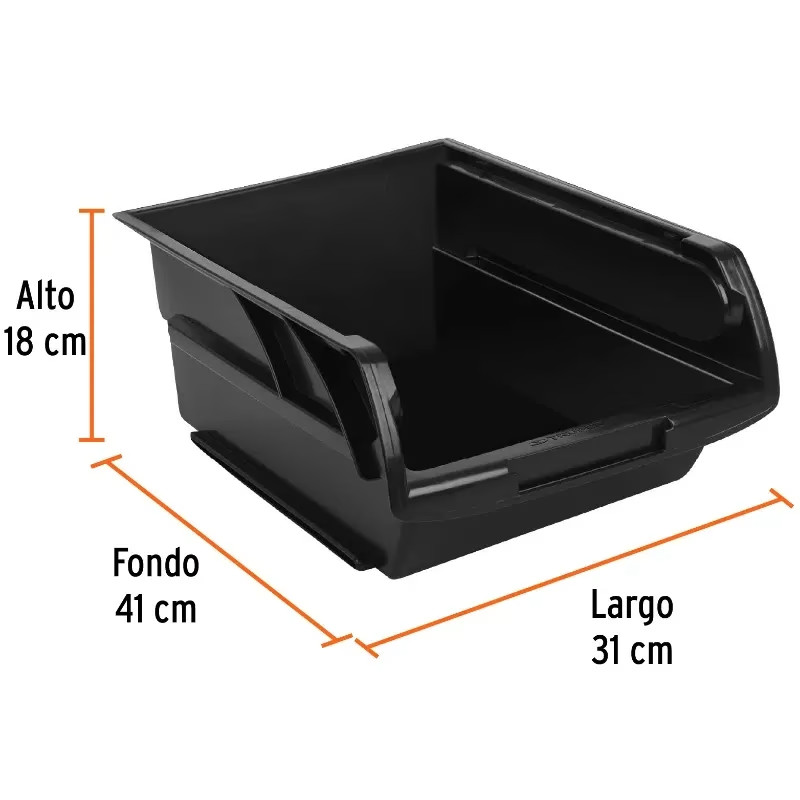 Gavetas Bandejas Apilables N5 41x31x18cm Polipropileno Truper 11201
