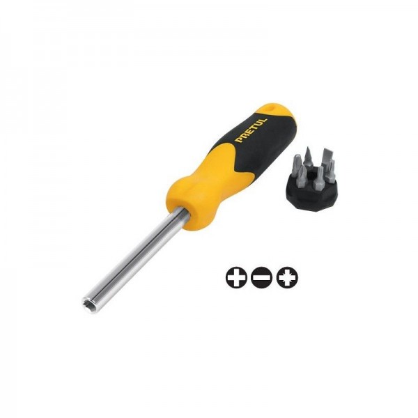  Juego Desarmadores Multipunta 6 Puntas, Porta puntas Magnetico Acero al Cromo Vanadio, DES-6P 21372 Pretul 8.983051 Juego Desar