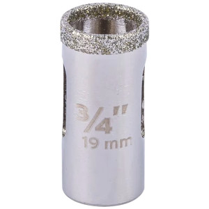 Sierra de copa 3/4" o 19mm, con borde de diamante, alto rendimiento, cortes finos y rapidos, COAZ-3/4 17124 Truper