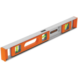 Nivel Profesional 18", Cuerpo de aluminio tipo vigueta, Proteccion ABS, Gotas Intercambiables, NP-18 17034 Truper