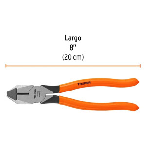 Alicate Universal Profesional 8" Mango de PVC, Truper 17304