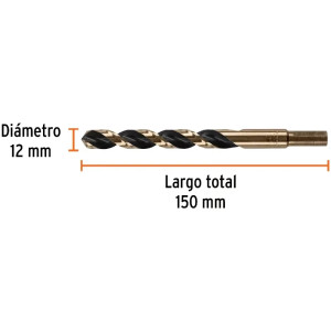 Brocas Metal HSS 12mm xL151mm Truper 14333