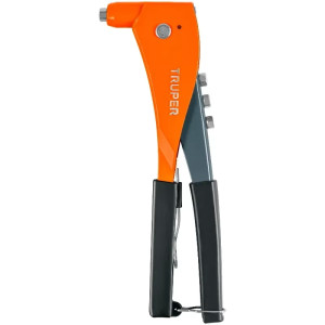 Remachadora Profesional 4 Boquillas intercambiable 3/32 1/8 5/32 3/16" Largo 10" incluye llave, RE-9 17960 Truper