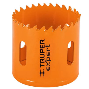 Sierra de copa Bimetalicas 2 1/8" o 53.9mm, dientes de acero alta velocidad, Para metal y Madera, COBI-2-1/8 18098 Truper
