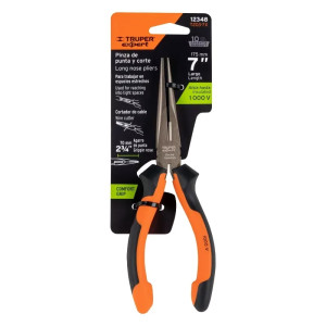 Alicate Punta y Corte 7" Comfort Grip, Truper 12348